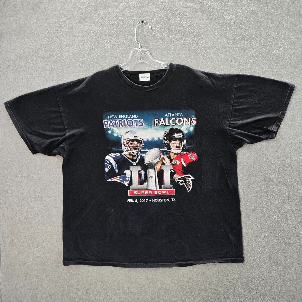 New England Patriots Men Shirt 2XL Superbowl LI Atlanta Falcons Tom Brady
